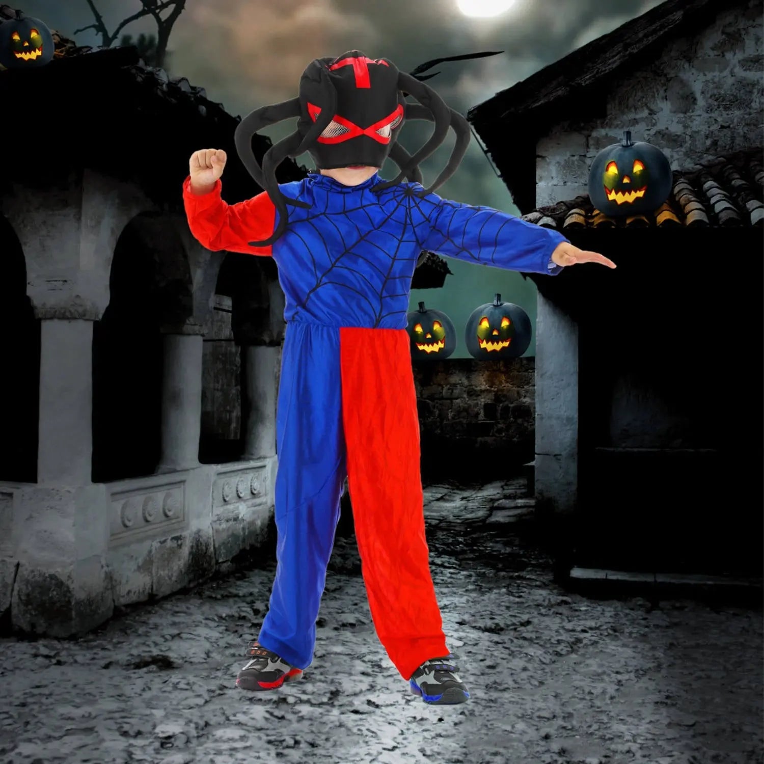 Spider Costume - Children's size M 116-134 Folat