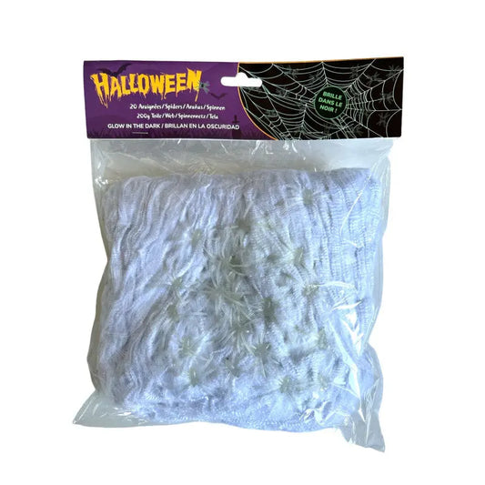 Spider web Glow in the Dark Halloween Cotillons D Alsace