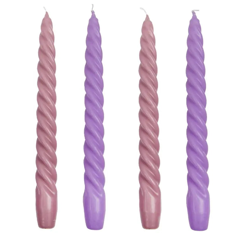 Spiral Dinner Candles Starter Set - pack of 4 candles Talking Tables
