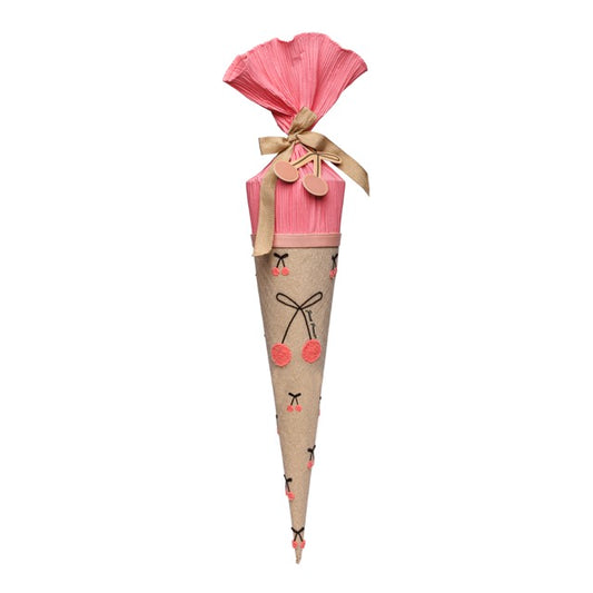 Schultüte School Cone - Cherry Pompon