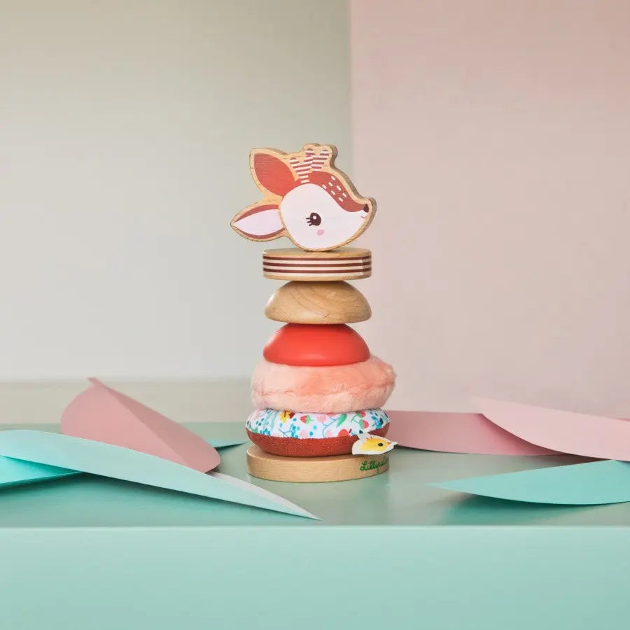 Stacking pyramid Stella the fawn Lilliputiens