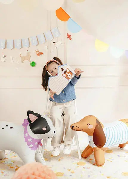 Standing Foil Balloon Dachshund Partydeco