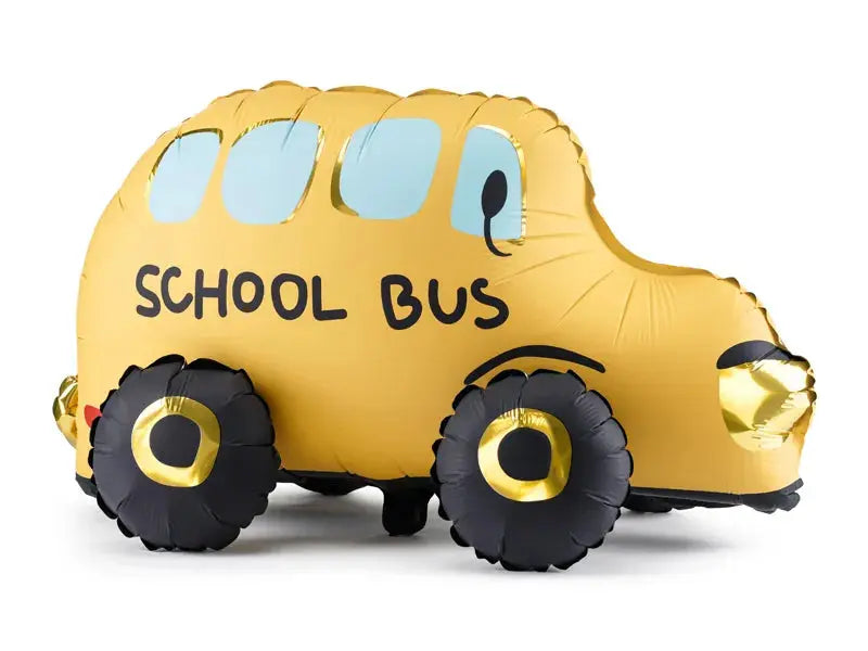 Standing foil balloon Bus, mix, 66x36 cm Partydeco