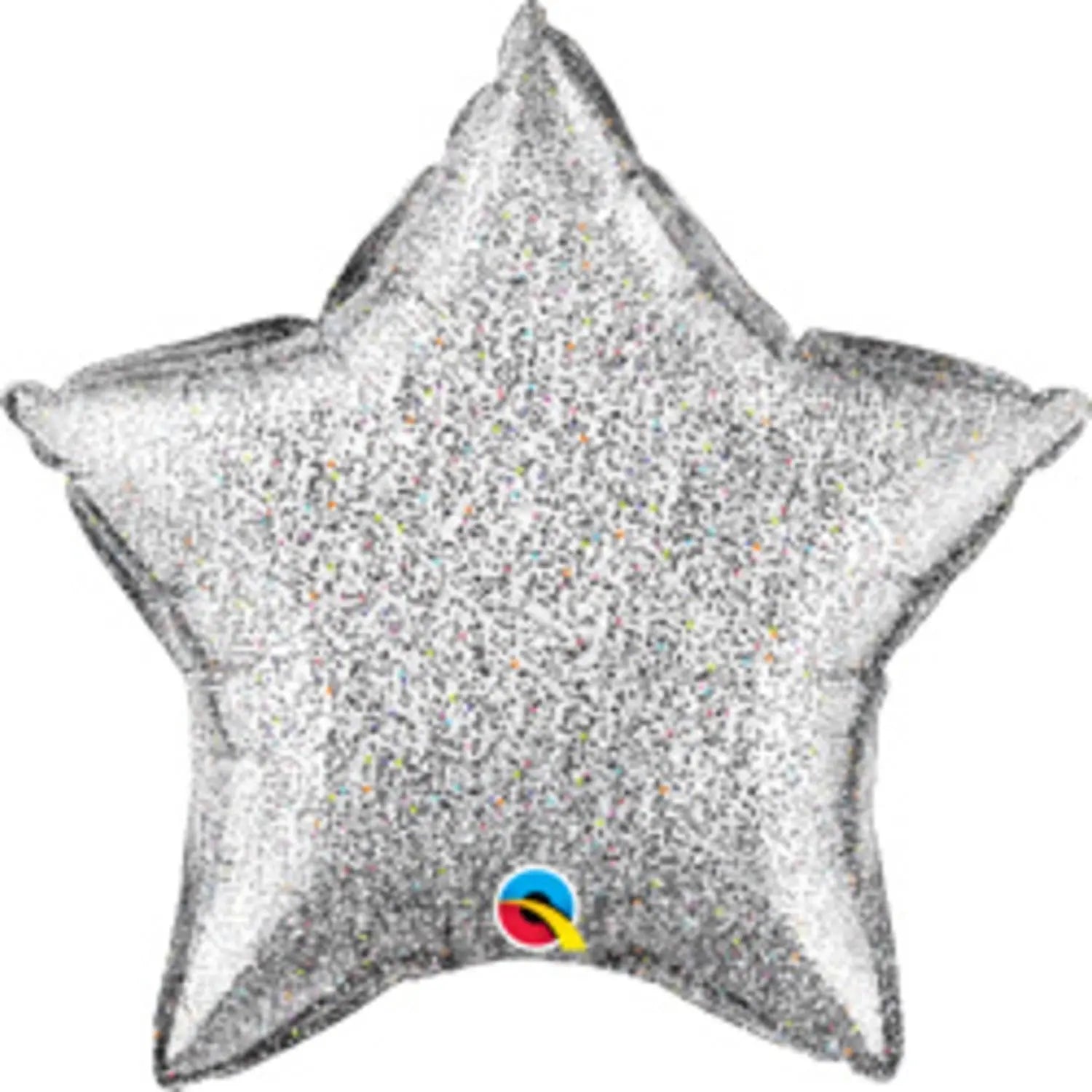 Star Foil Balloon Silver Glittergraphic Folat