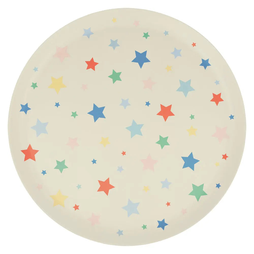 Star Pattern Recycled Plastic Large Plates (X 6) Meri Meri