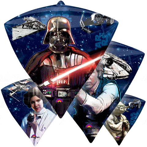 Star Wars Characters Diamond shaped Balloons Anagram