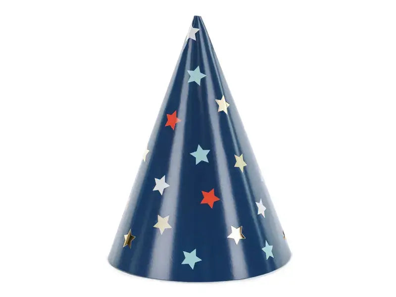 Star hats, 16 cm, mix Partydeco