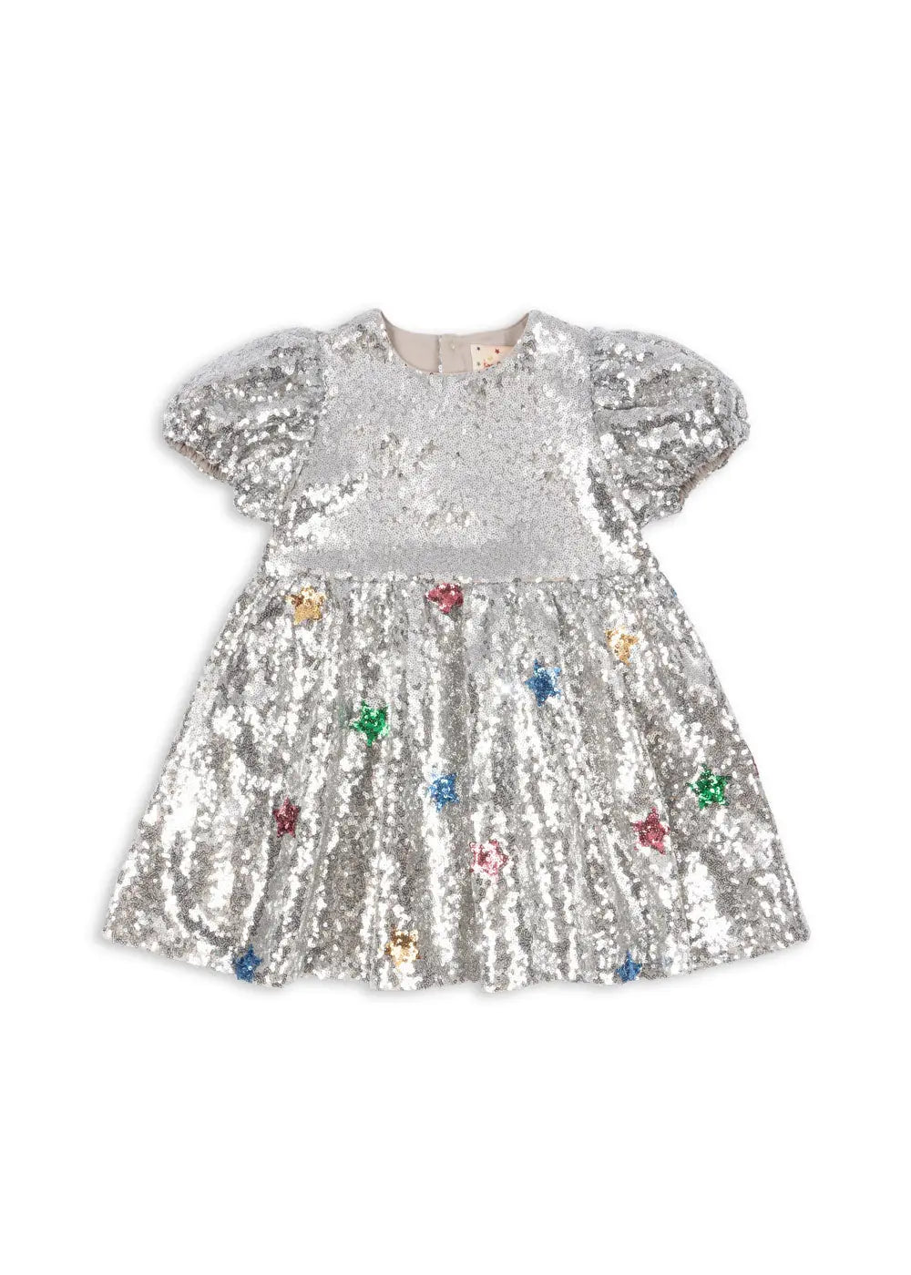 Starla Star Dust Dress - Star Sequin Silver Konges Slojd
