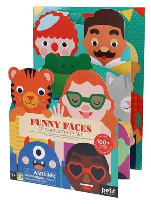 Sticker Activity Set - Funny Faces Petit Collage