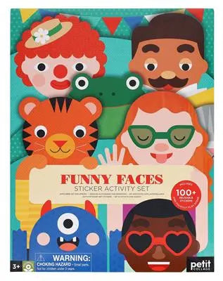 Sticker Activity Set - Funny Faces Petit Collage