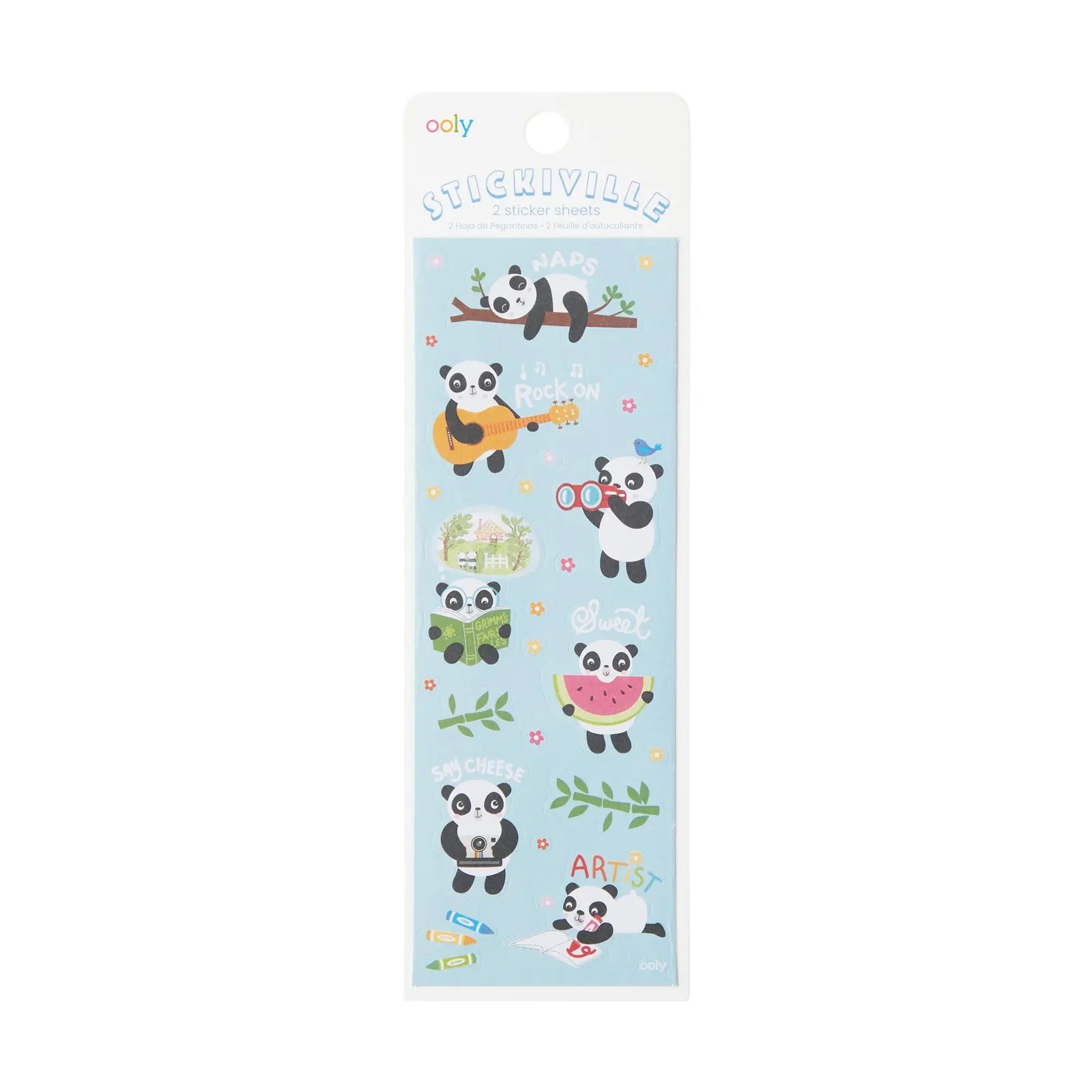 Stickiville Stickers – Skinny – Playful Pandas OOLY