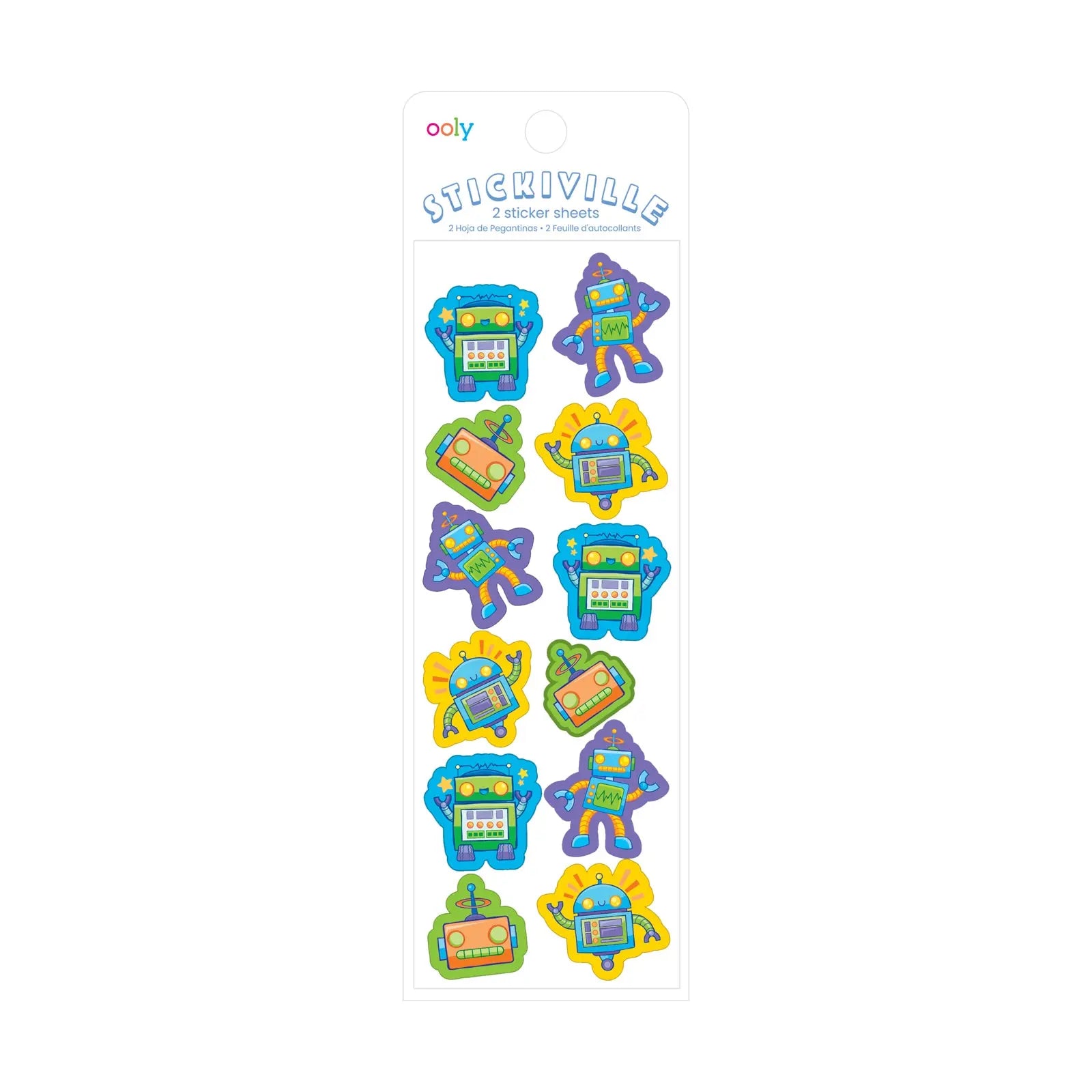 Stickiville Stickers – Skinny – Robots OOLY