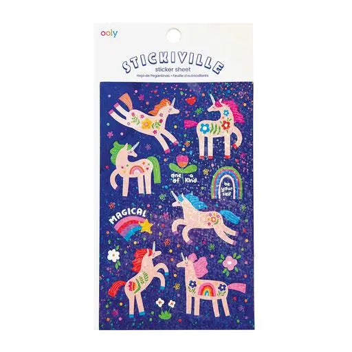 Stickiville Stickers – Standard – Magical Unicorns OOLY