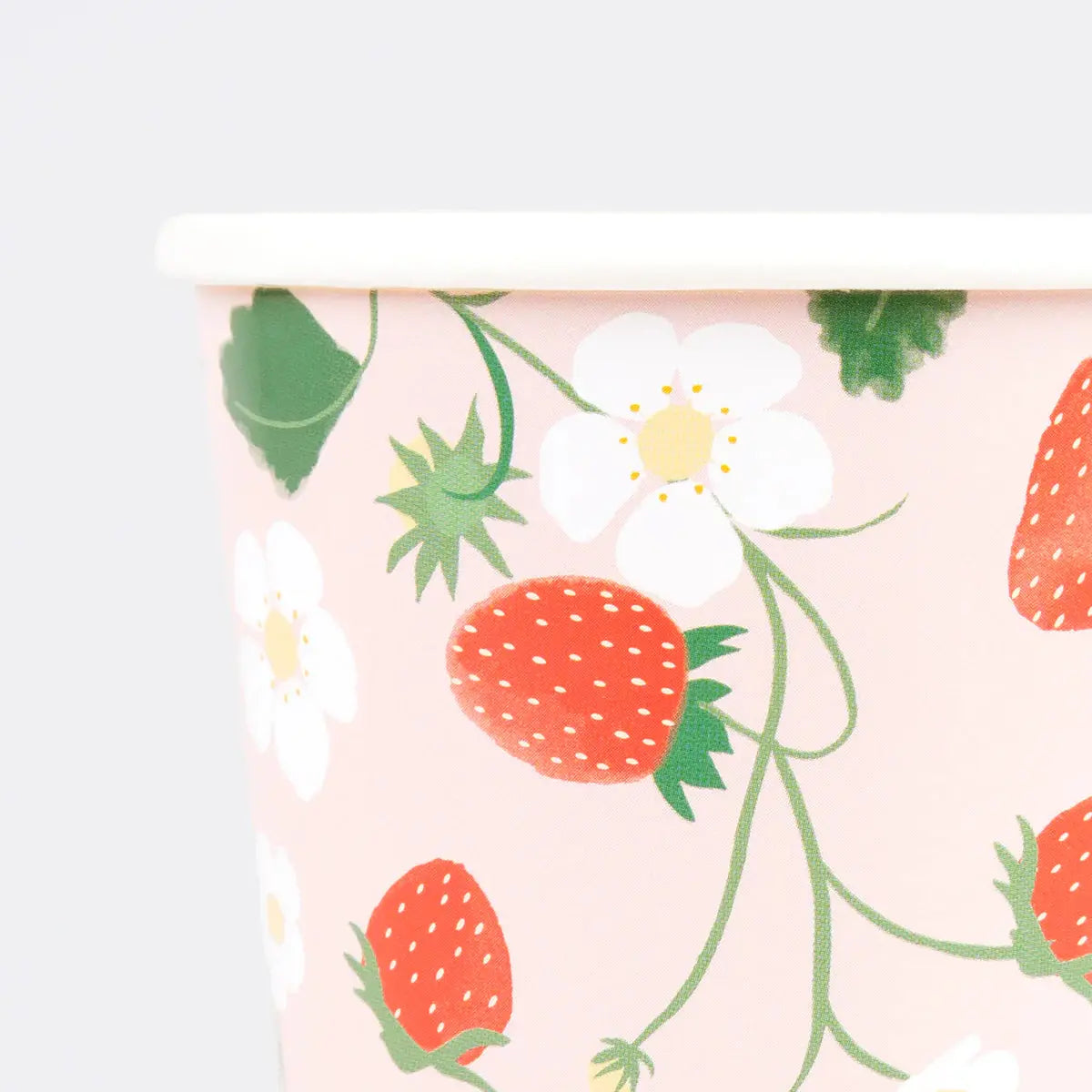 Strawberry Pattern Cups (x8) Meri Meri