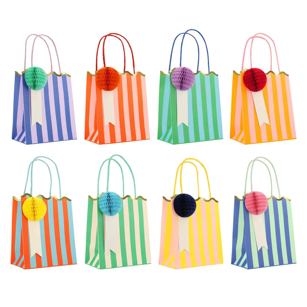 Stripe Party Bags (x 8) Meri Meri