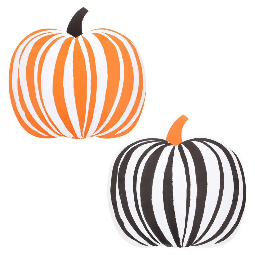 Stripe pumpkin placemats X12 Meri Meri
