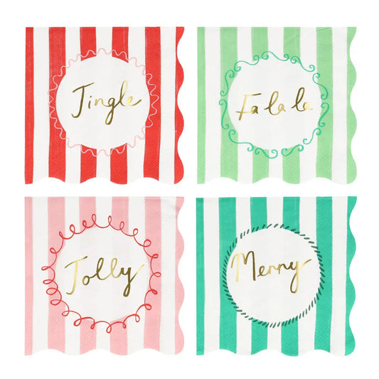 Striped napkins small Meri Meri