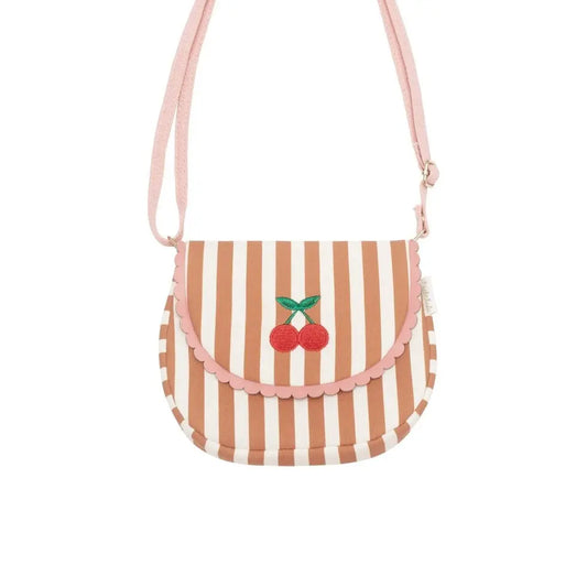 Stripy Cherry Scallop Bag Rockahula