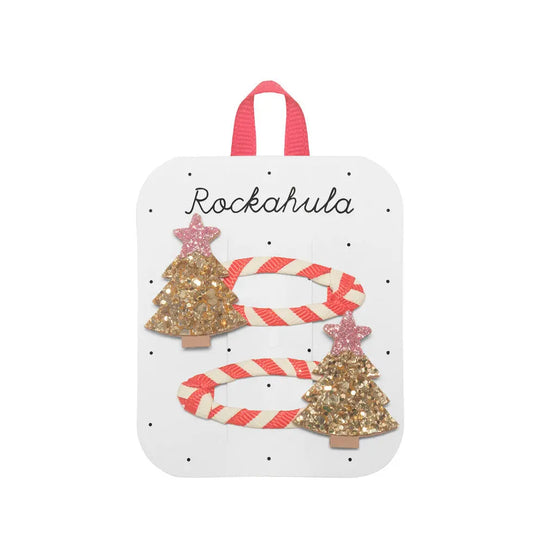 Stripy Christmas Tree Clips Rockahula