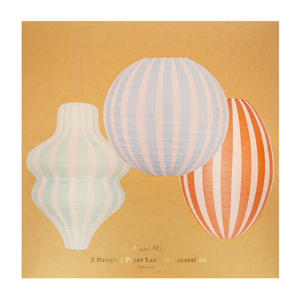 Stripy lanterns Meri Meri