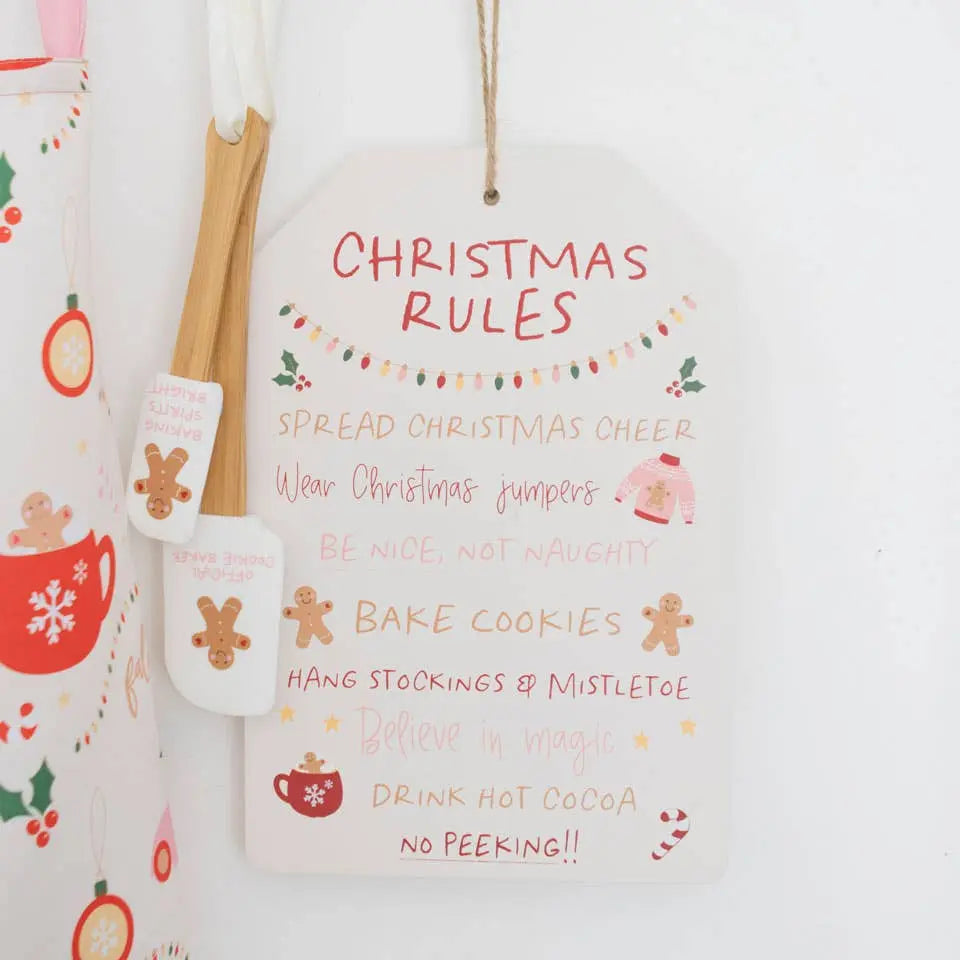 Sugarplum Fun Christmas Rules Hanging Sign Something Different Wholesale