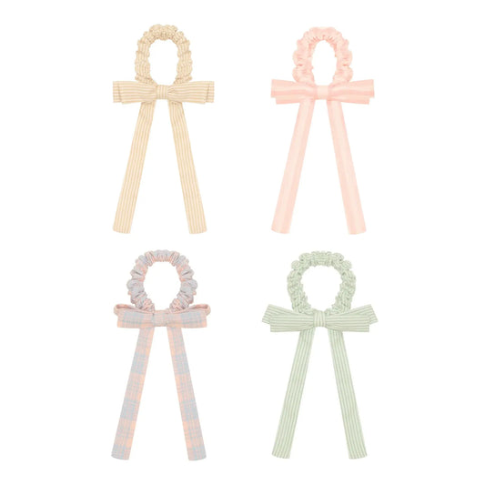 Summer stripes bow scrunchies Mimi & Lula
