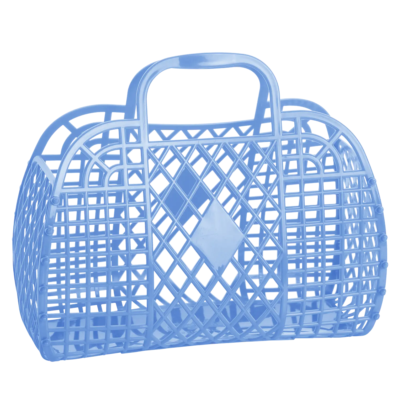 Sun Jellies - Retro Basket Jelly Bag - Large: Seafoam Sun Jellies