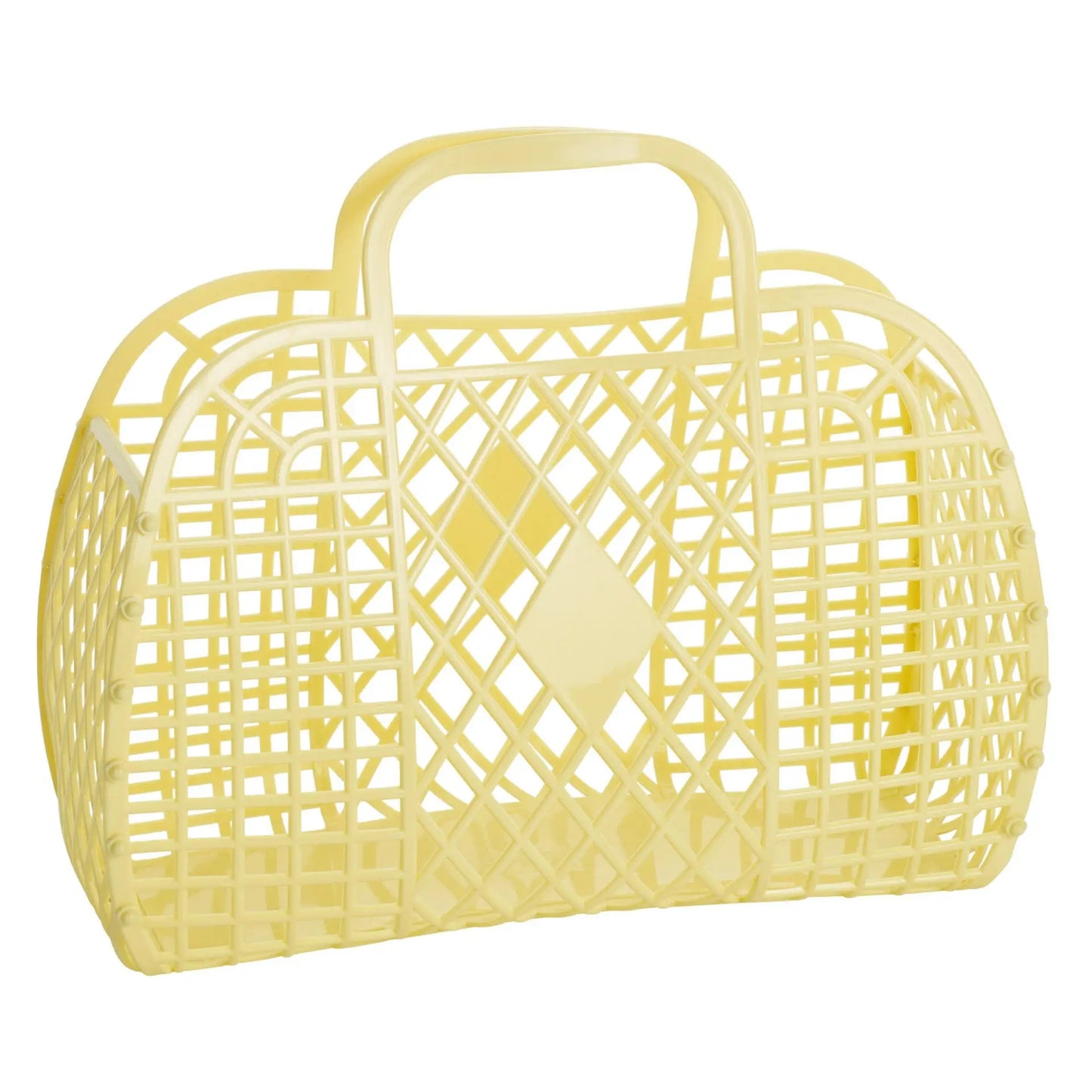 Sun Jellies - Retro Basket Jelly Bag - Large: Seafoam Sun Jellies