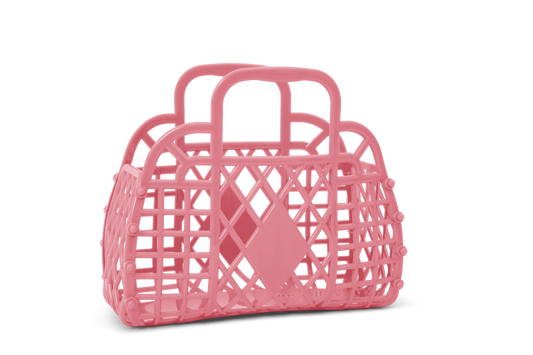 Sun Jellies - Retro Basket Jelly Bag - Mini: Blush Pink Sun Jellies