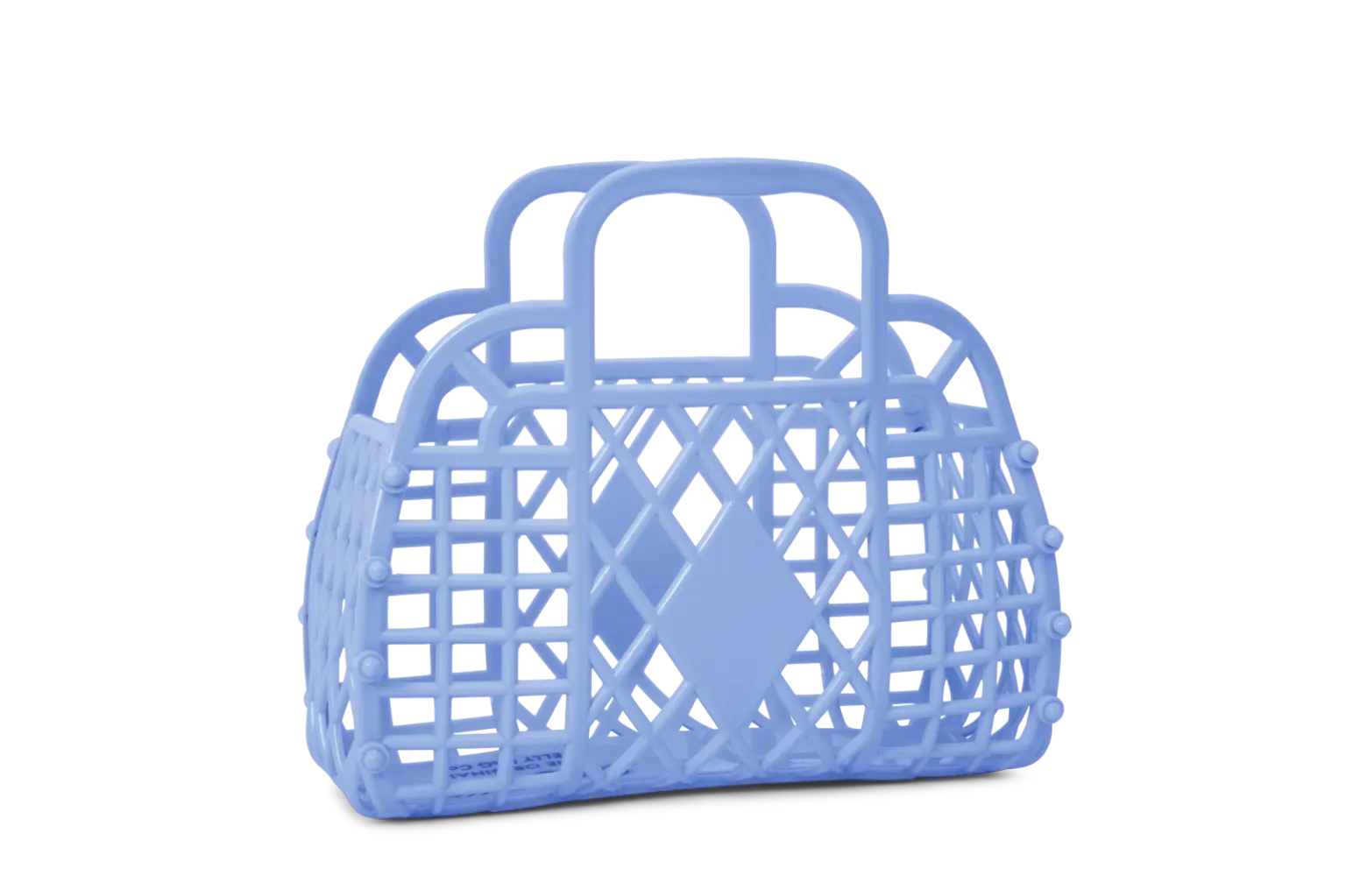 Sun Jellies - Retro Basket Jelly Bag - Mini: Blush Pink Sun Jellies