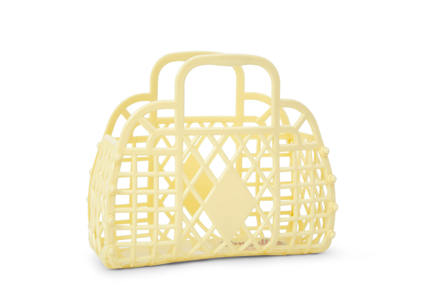 Sun Jellies - Retro Basket Jelly Bag - Mini: Primrose Yellow Sun Jellies