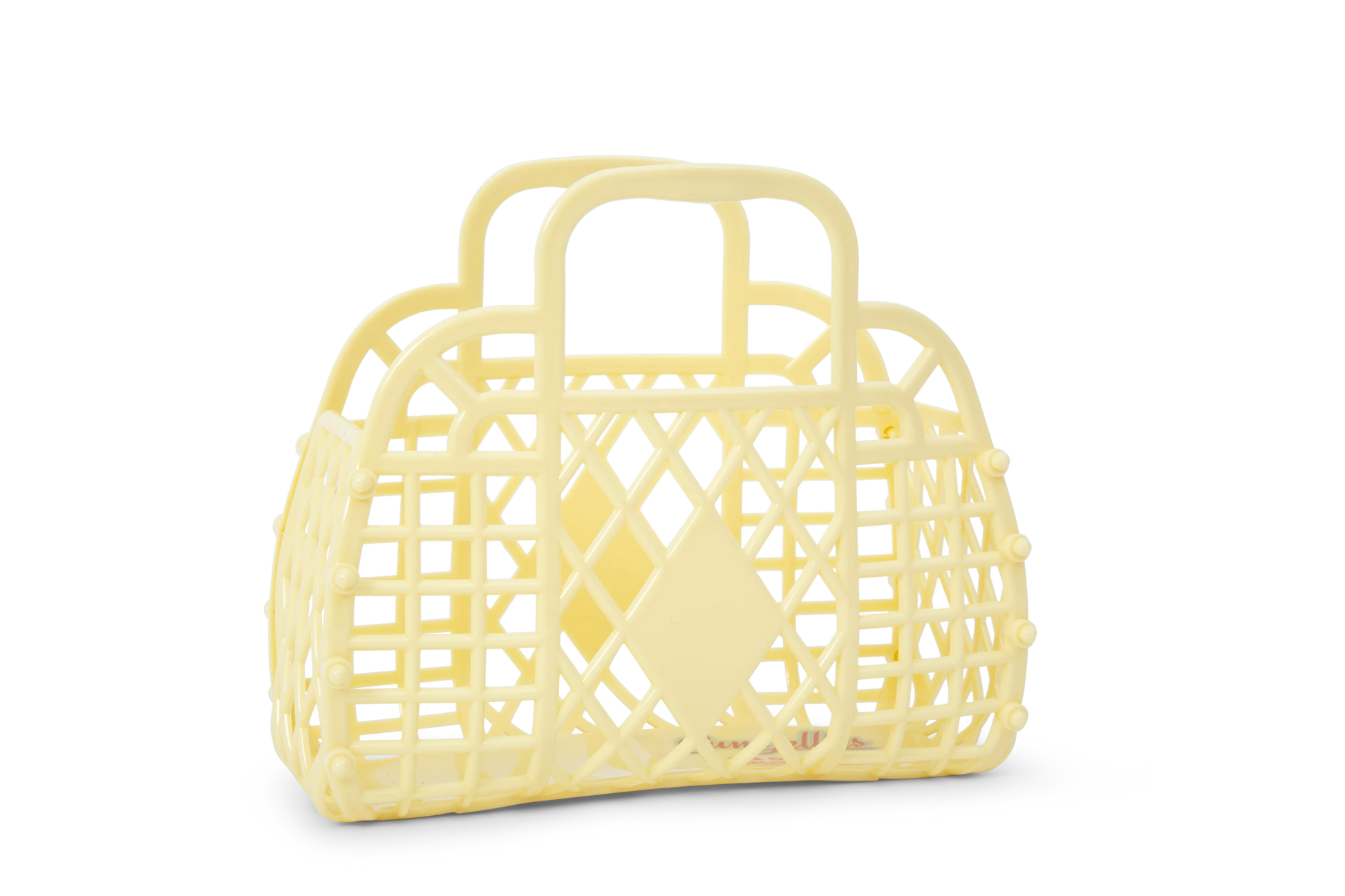 Sun Jellies - Retro Basket Jelly Bag - Mini: Primrose Yellow Sun Jellies