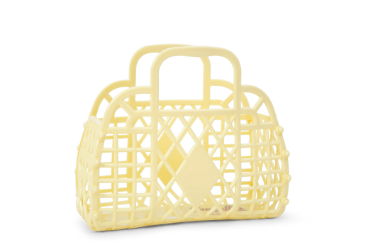 Sun Jellies - Retro Basket Jelly Bag - Mini: Primrose Yellow Sun Jellies