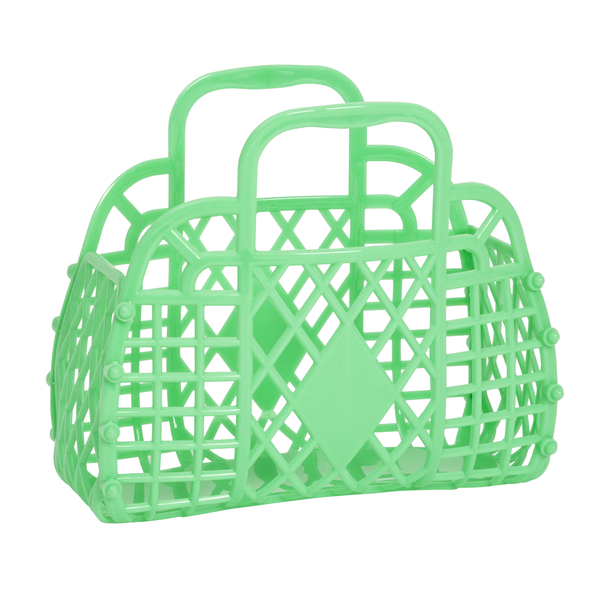 Sun Jellies - Retro Basket Jelly Bag - Mini: Primrose Yellow Sun Jellies