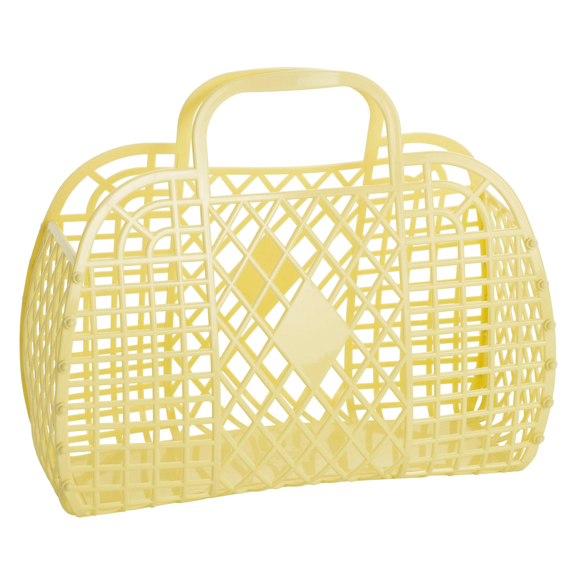 Sun Jellies - Retro Basket Jelly Bag - Small: Jelly Mint Green Sun Jellies