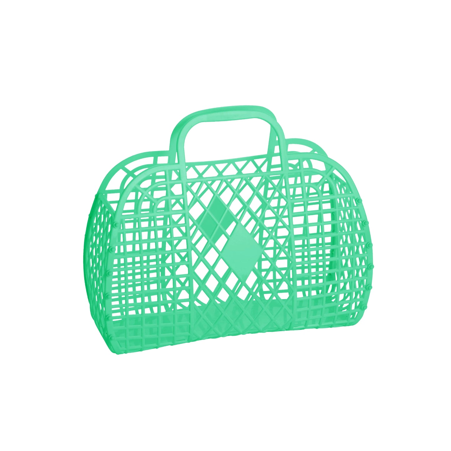 Sun Jellies - Retro Basket Jelly Bag - Small: Jelly Mint Green Sun Jellies