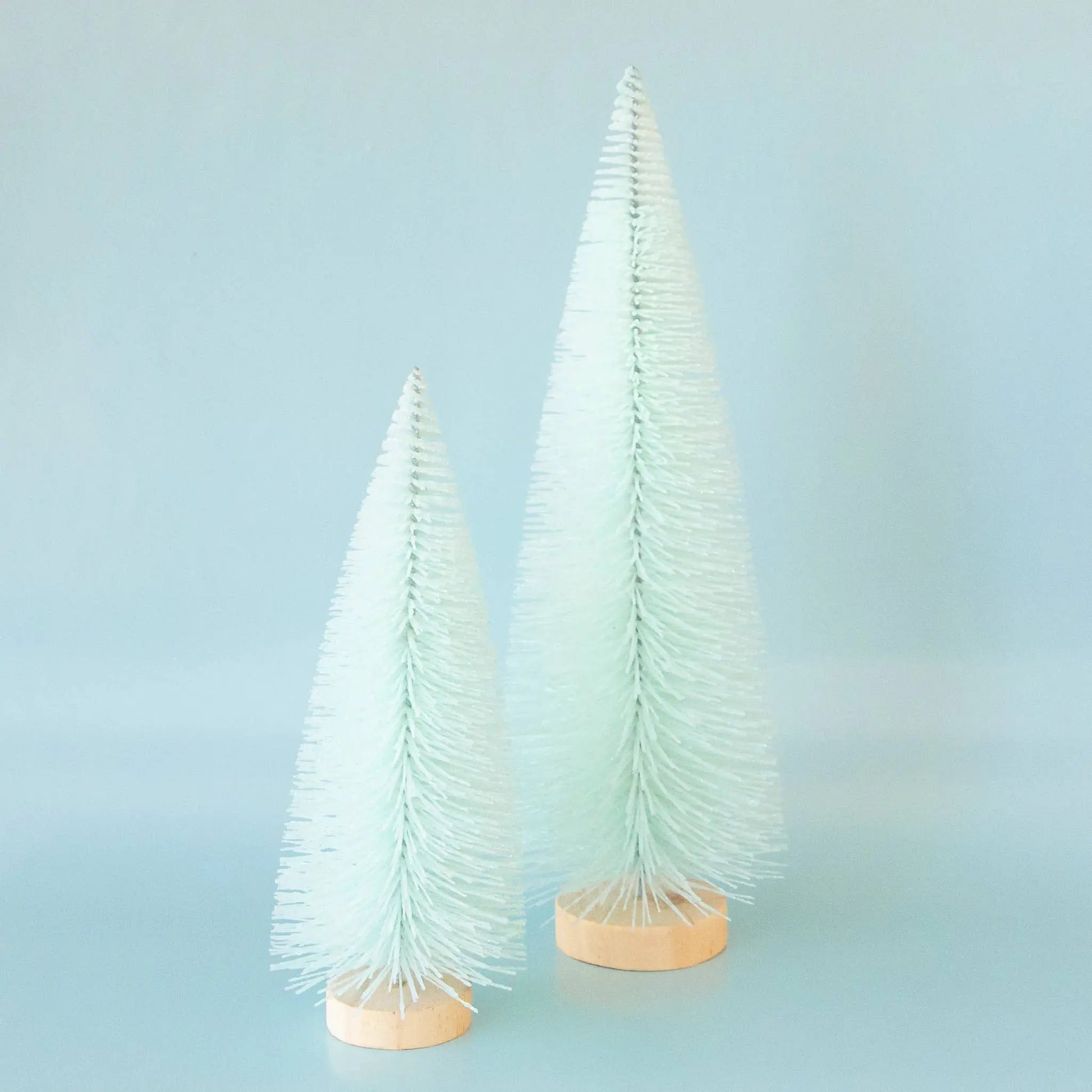Sunshine Studios - Bottle Brush Tree | Mint | Sparkle Christmas Tree: 9" Sunshine Studios
