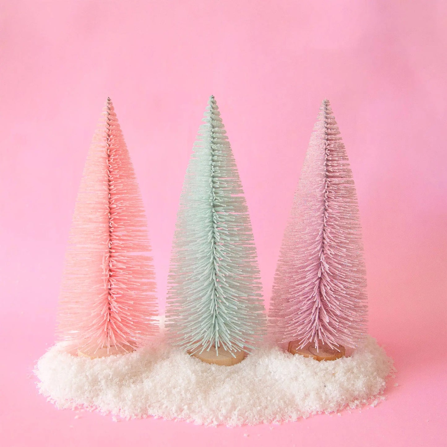 Sunshine Studios - Bottle Brush Tree | Mint | Sparkle Christmas Tree: 9" Sunshine Studios