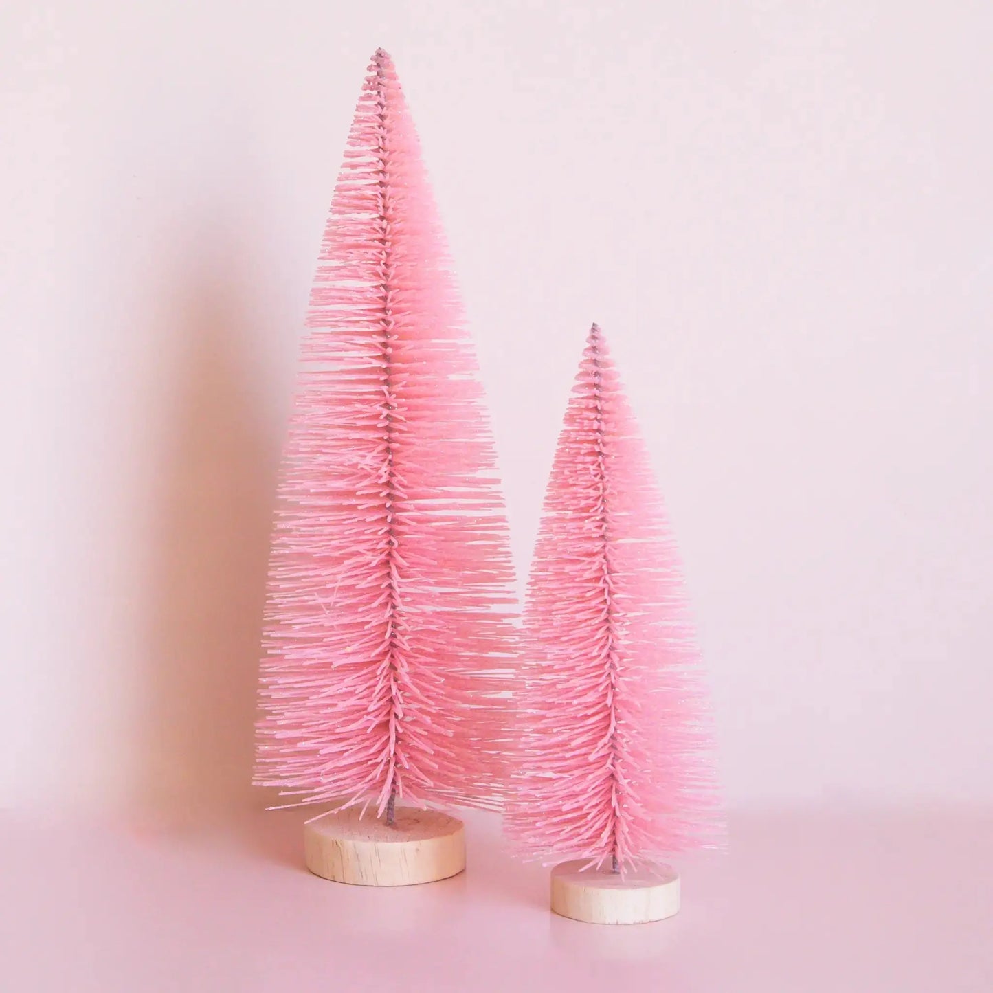 Sunshine Studios - Bottle Brush Tree | Warm Pink | Sparkle Christmas Tree: 9" Sunshine Studios