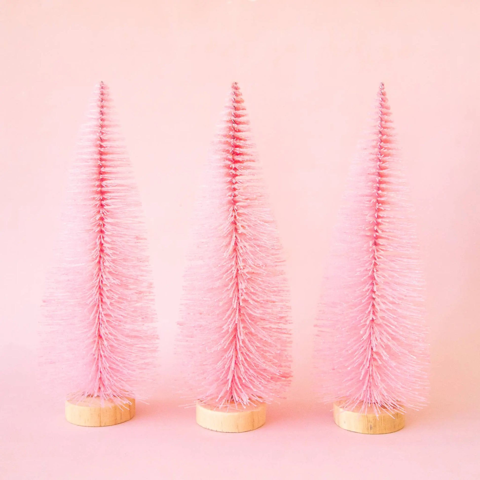 Sunshine Studios - Bottle Brush Tree | Warm Pink | Sparkle Christmas Tree: 9" Sunshine Studios