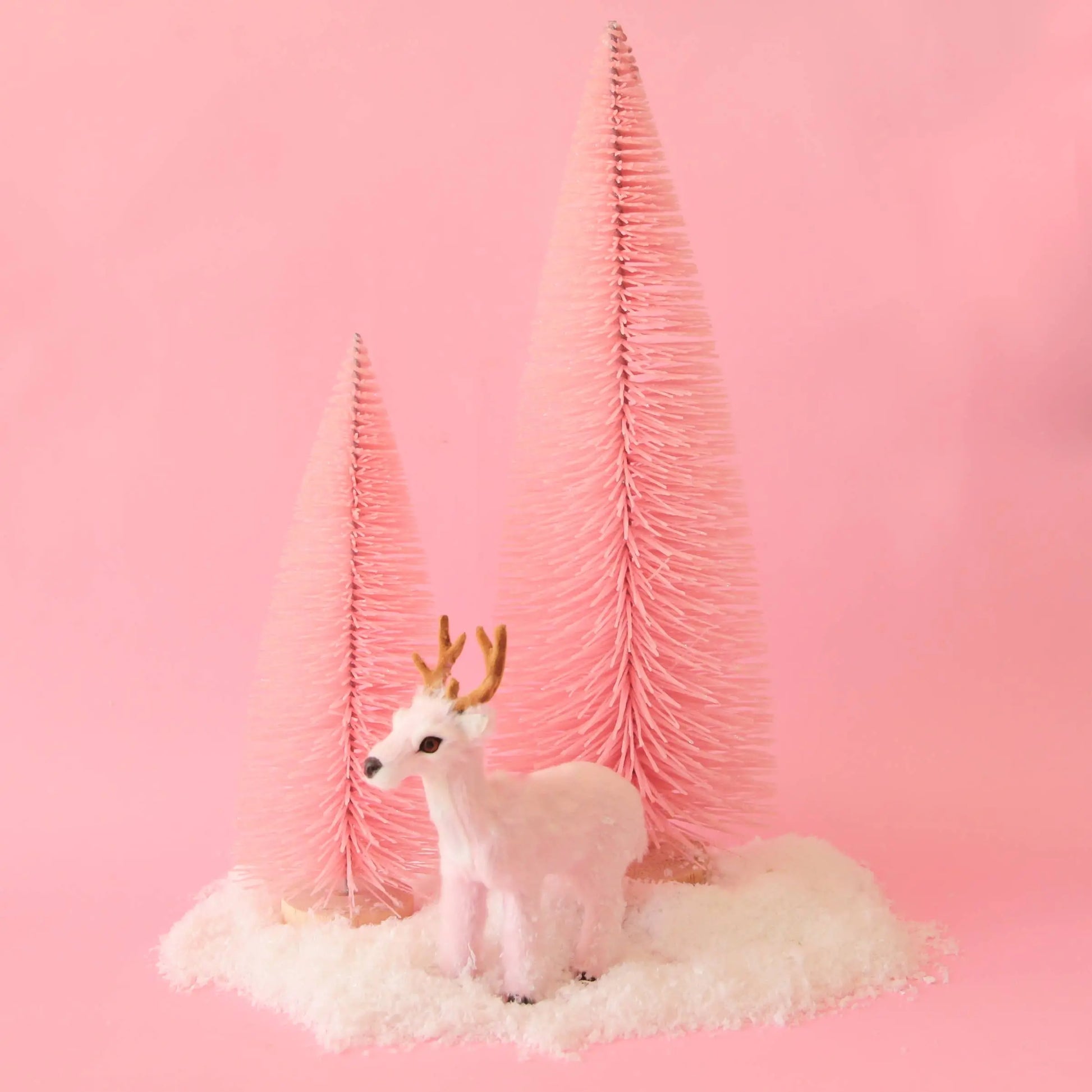 Sunshine Studios - Bottle Brush Tree | Warm Pink | Sparkle Christmas Tree: 9" Sunshine Studios