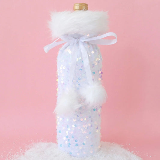 Sunshine Studios - Holiday Sequin Wine Bag | Iridescent Sunshine Studios