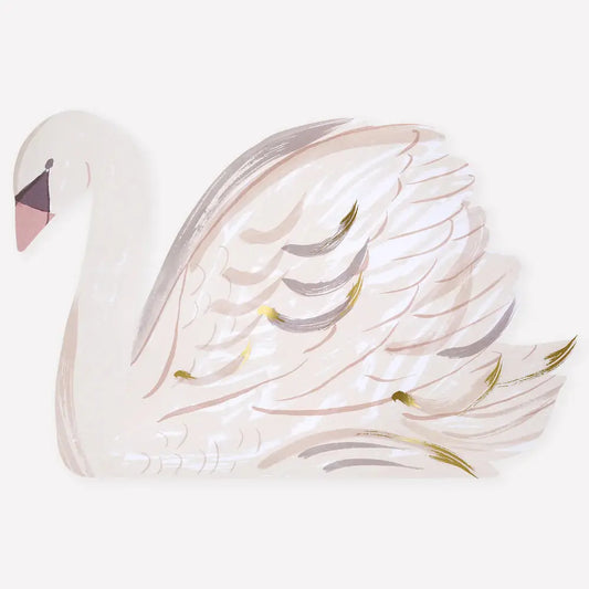 Swan paper placemats Meri Meri