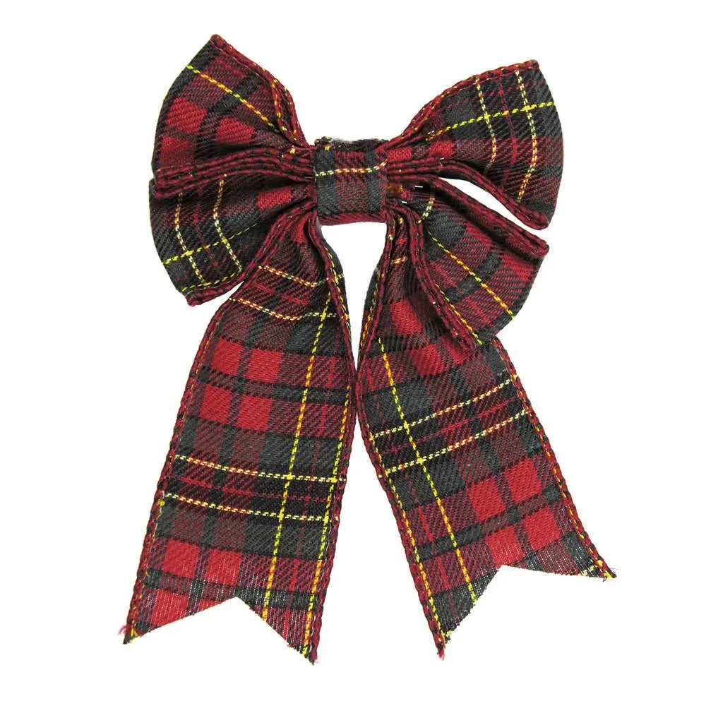 TARTAN BOW Tim&Puce Factory