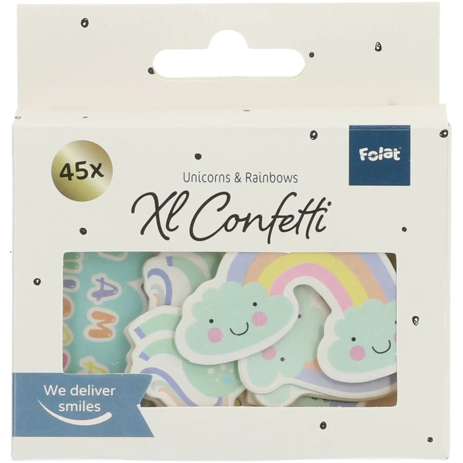 Table confetti XL Unicorns & Rainbows - 45 pieces Folat