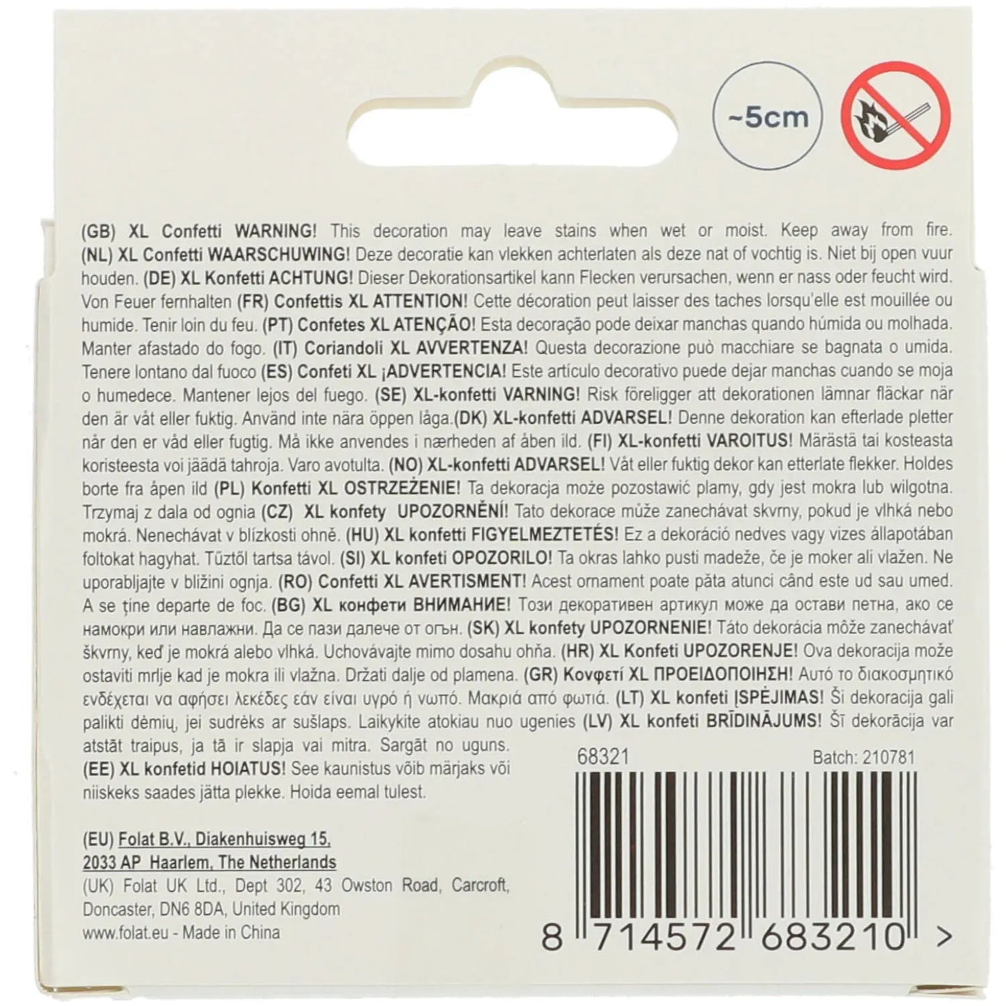 Table confetti XL Unicorns & Rainbows - 45 pieces Folat