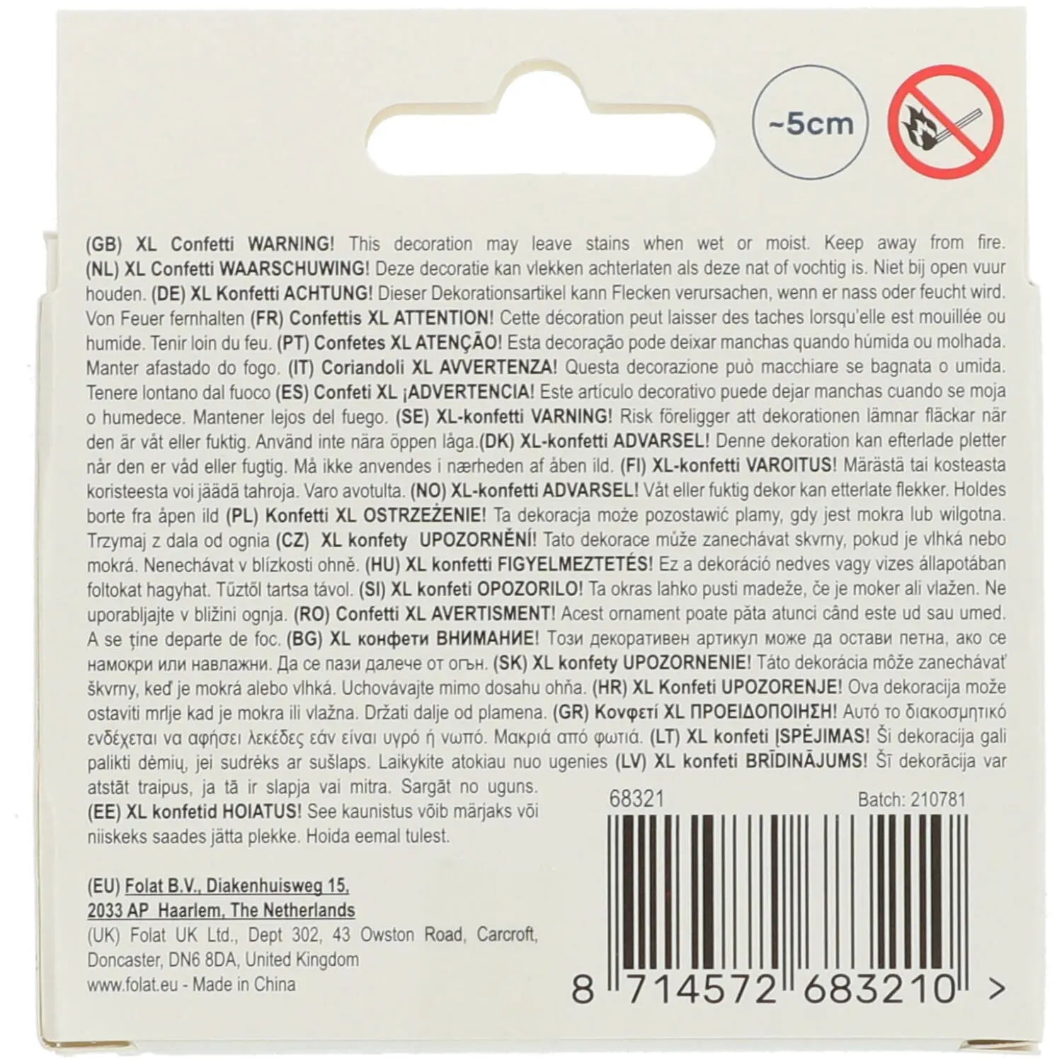 Table confetti XL Unicorns & Rainbows - 45 pieces Folat