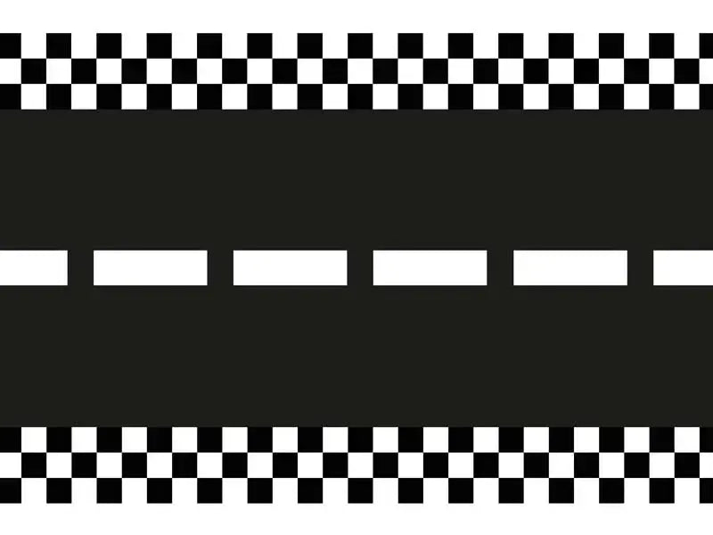 Table runner Non-woven tread Race track, 40 x 500 cm Partydeco