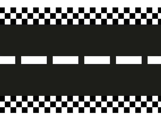 Table runner Non-woven tread Race track, 40 x 500 cm Partydeco