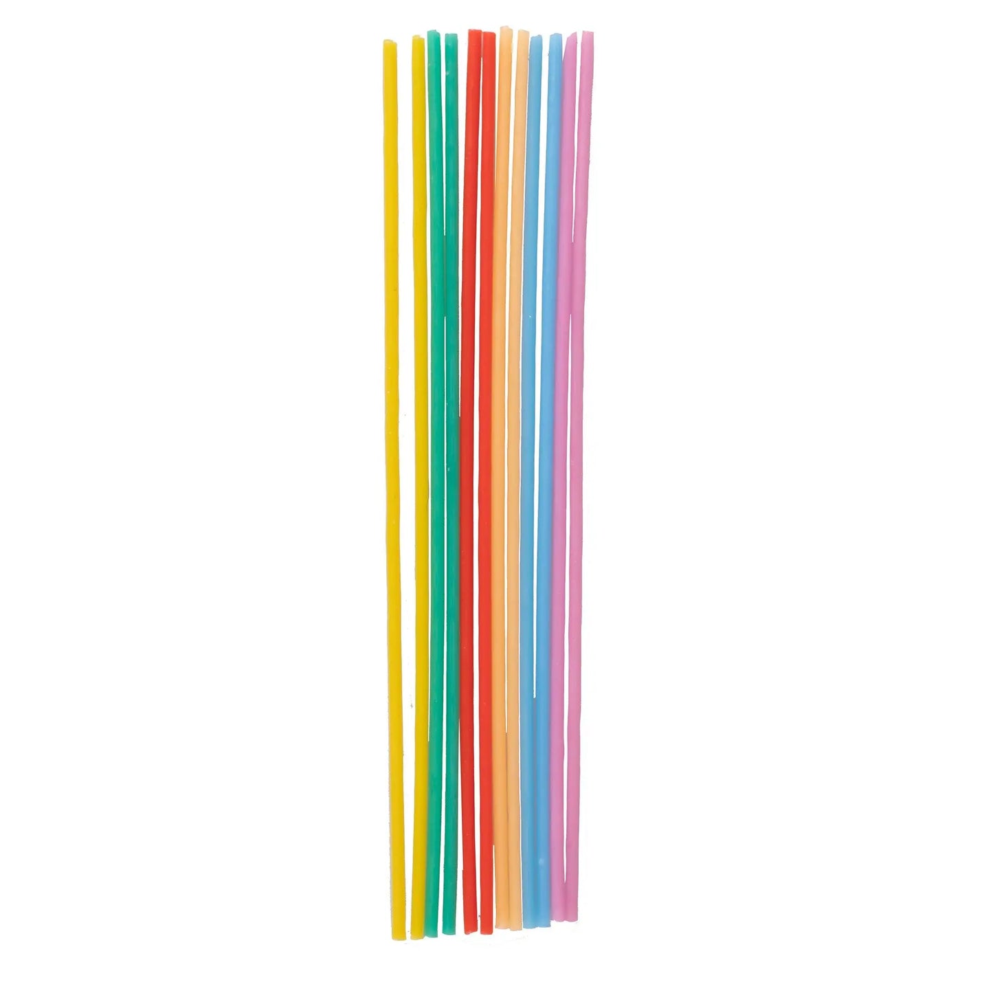 Tall Multi-Coloured Birthday Cake Candles GingerRay